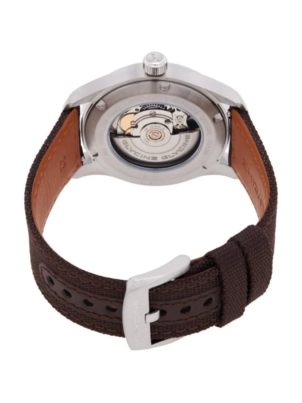 NWT Glycine Combat Field Automatic Grey Dial Men's Watch